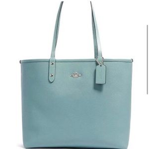 Coach City Tote Reversible Owl to Blue New